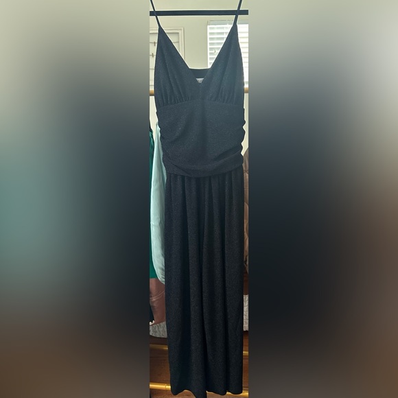 REVOLVE BRAND Susana Monaco Black Metallic Shimmer Jumpsuit - Picture 4 of 8